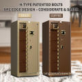 gold color fingerprint digital lock home use safes